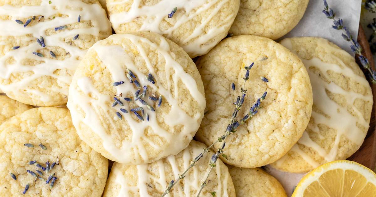 Soft & Chewy Lemon Lavender Cookies